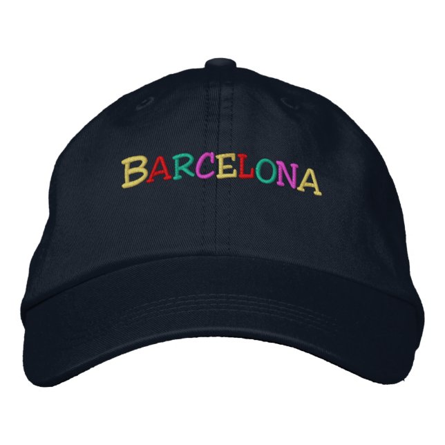Namedrop Nation_Barcelona mehrfarbig Bestickte Kappe (Vorderseite)