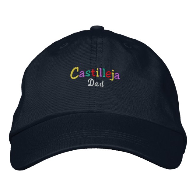 Namedrop Nation_Castilleja Vater mehrfarbig Bestickte Baseballkappe (Vorderseite)