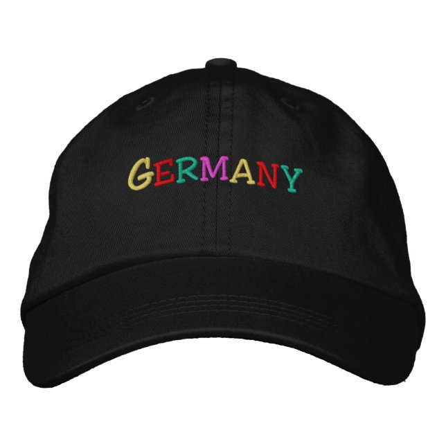 Namedrop Nation_Deutschland mehrfarbig Bestickte Kappe (Vorderseite)