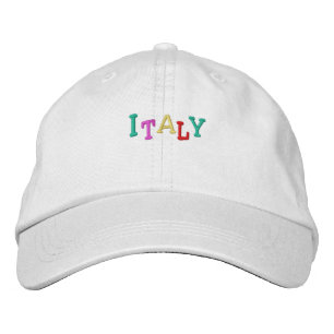 Namedrop Nation_Italien mehrfarbig Bestickte Kappe