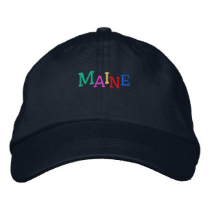 Namedrop Nation_Maine mehrfarbig Bestickte Kappe