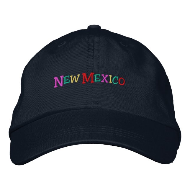 namedrop Nation_New Mexico mehrfarbig Bestickte Baseballkappe (Vorderseite)