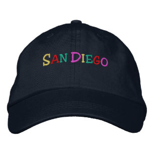 Namedrop Nation_San Diego mehrfarbig Bestickte Baseballkappe