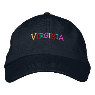 Namedrop Nation_Virginia mehrfarbig Bestickte Baseballkappe