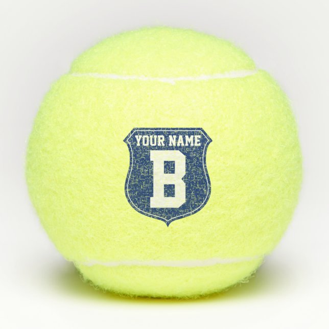 Namemonogrammlogo-Tennisball-Geschenk-Set Tennisbälle (Vorderseite)