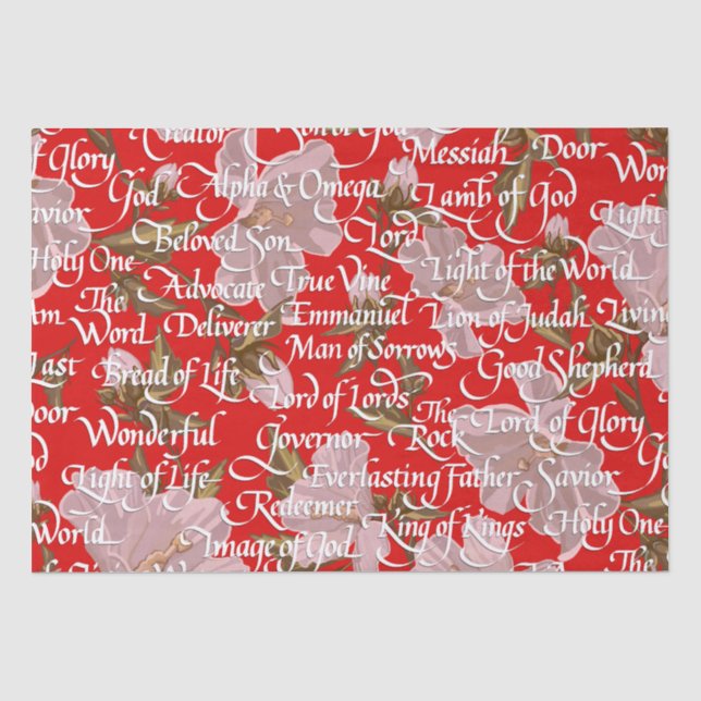 Namen Christi Weihnachten / Seidenpapier (Vorderseite)