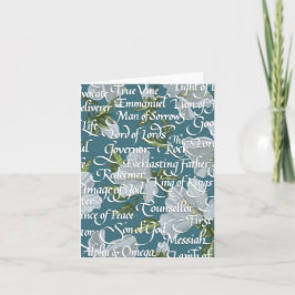 Namen der christlichen Kalligraphie Karte