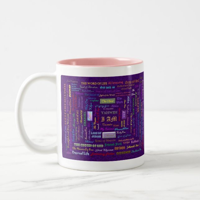 Namen der Gott-Tasse Zweifarbige Tasse (Links)