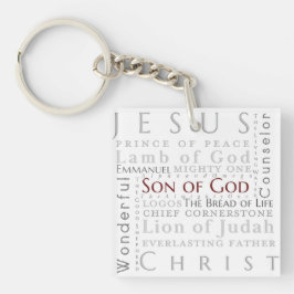 Namen der Jesus-Schlüsselkette Schlüsselanhänger