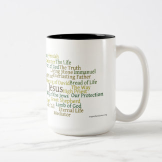 Namen der Kaffee-Tasse Jesuss 15oz Zweifarbige Tasse