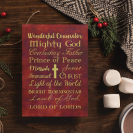 Namen der Personalisierten Weihnachtskarte Jesu Feiertagskarte