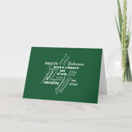 Namen der Weihnachtssternkarte Feiertagskarte