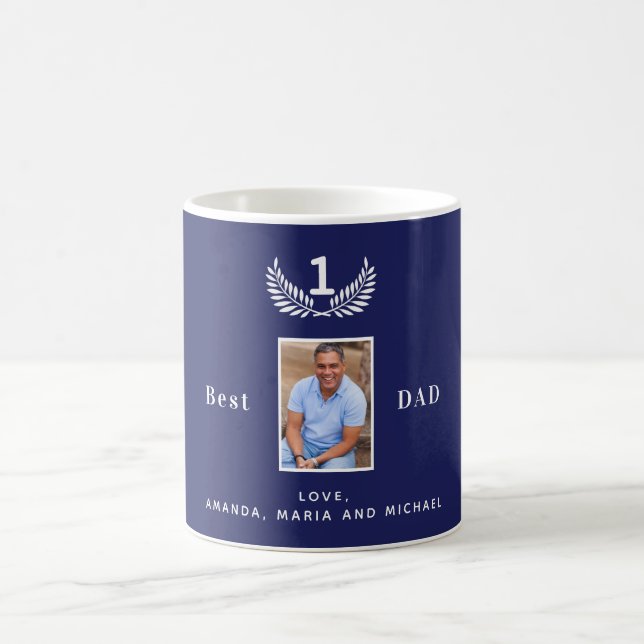 Namen des blauen Fotos der Vaternacht Kaffeetasse (Mittel)