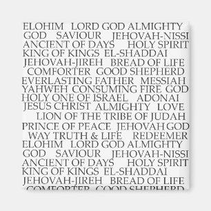 NAMEN DES GOTTES MAGNET