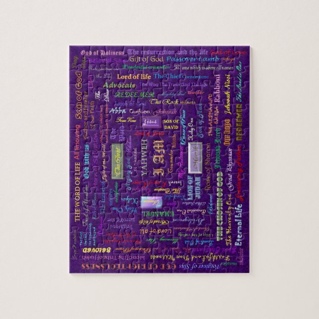 Namen des Gottpuzzlespiels mit Zinn (Vertikal)