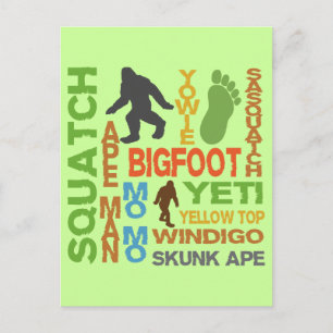 Namen für Bigfoot Postkarte