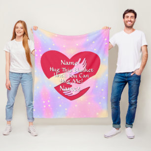 Namen hinzufügen Ändern Sie das gesamte Textherz s Fleecedecke