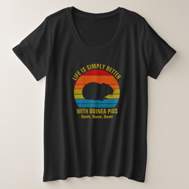 Namen hinzufügen Ändern Sie den gesamten Text, Bes Große Größe T-Shirt (Design vorne)