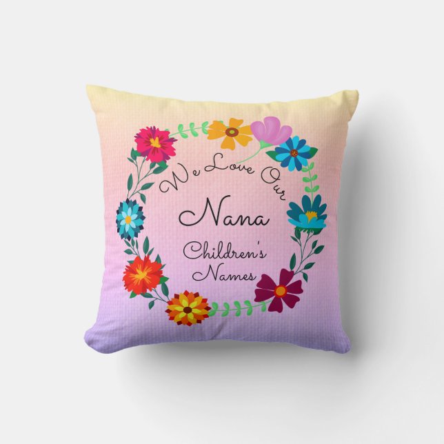 Namen hinzufügen, Nana ändern - Wir Liebe unsere G Kissen (Vorderseite)