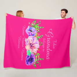 Namen hinzufügen oder bearbeiten - Dieses Oma gehö Fleecedecke