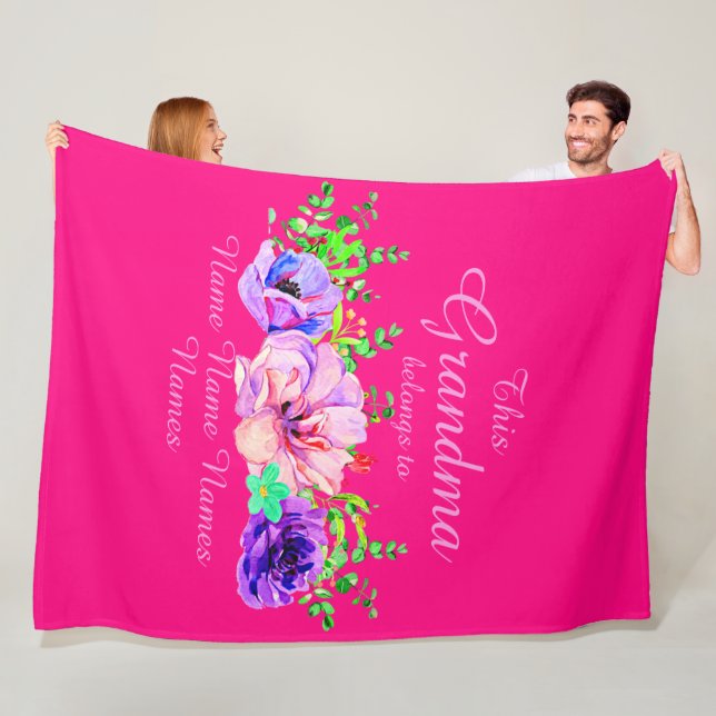 Namen hinzufügen oder bearbeiten - Dieses Oma gehö Fleecedecke (Beispiel)