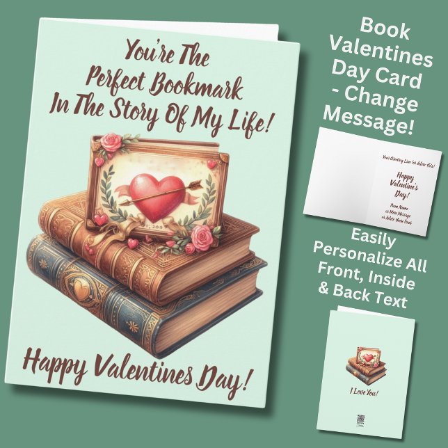 Namen hinzufügen, perfektes Lesezeichen, grüner Va Karte (Von Creator hochgeladen)