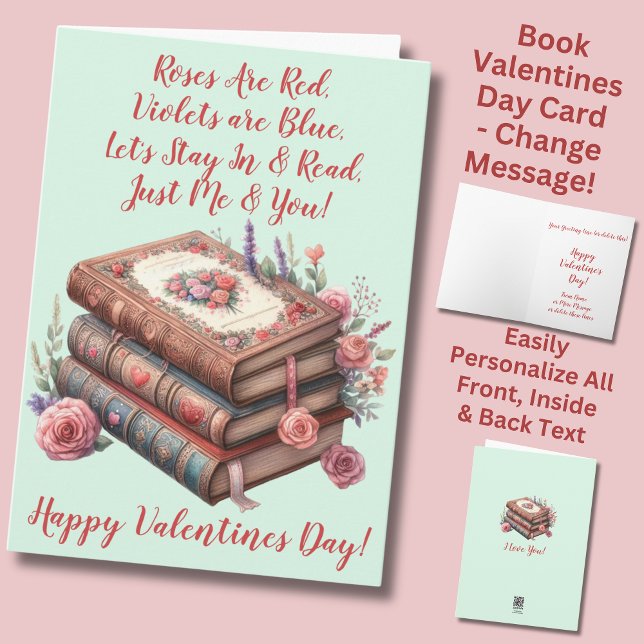 Namen hinzufügen, Rose sind rot, grüner Valentinst Karte (Von Creator hochgeladen)