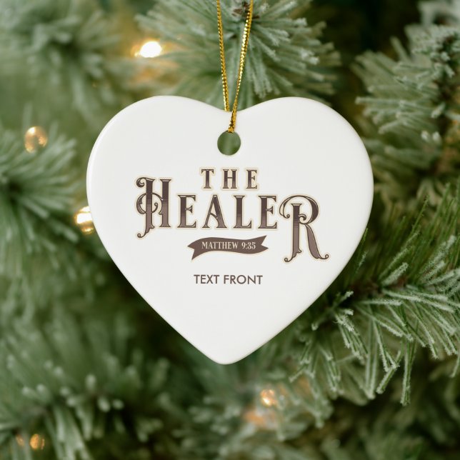 Namen Jesu Christi "Der Heiler" Bibelschrift Keramik Ornament (Baum)