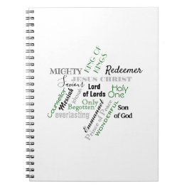 Namen Jesu Moderne Farben SpiralNotebook Notizblock