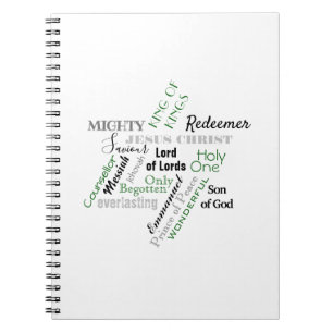 Namen Jesu Moderne Farben SpiralNotebook Notizblock