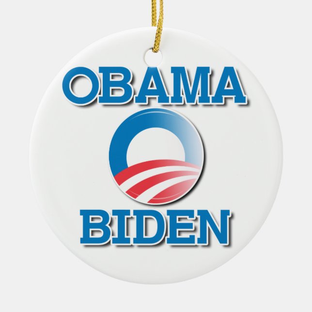 NAMEN OBAMA BIDEN ZWEI - .PNG KERAMIKORNAMENT (Vorne)