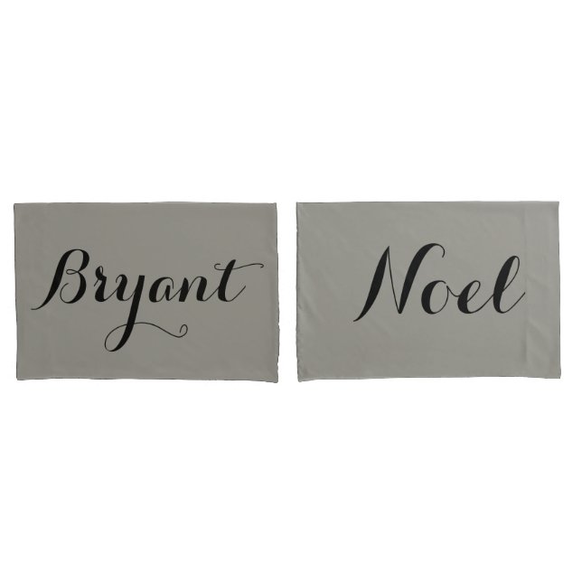 Namen oder Initialen von Personenkissen Kissenbezug (Vorderseite-Set)