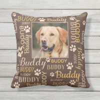 Namen personalisierter Fotos | Brauner Hundebahn K