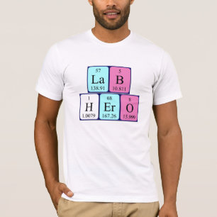 Namen-Shirt der periodischen Tabelle des T-Shirt