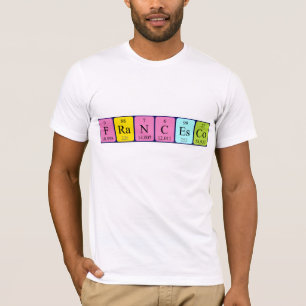 Namen-Shirt periodischer Tabelle Francesco T-Shirt