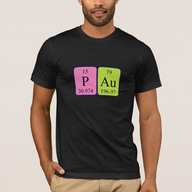 Namen-Shirt periodischer Tabelle Paus T-Shirt (Vorderseite)