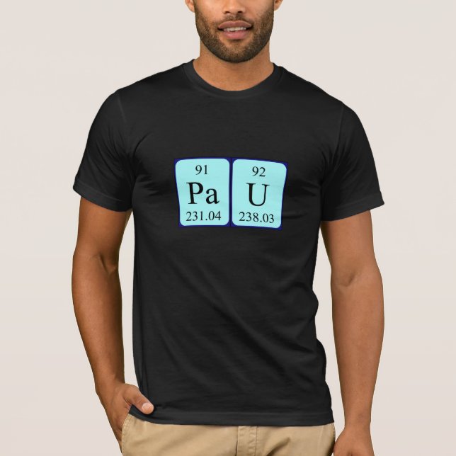 Namen-Shirt periodischer Tabelle Paus T-Shirt (Vorderseite)