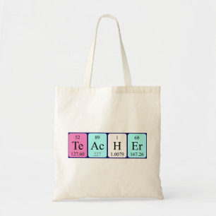 Namen-Taschentasche der periodischen Tabelle des Tragetasche
