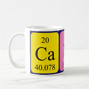 Namen-Tasse der periodischen Tabelle der Süßigkeit Kaffeetasse