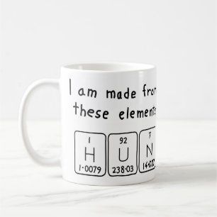 Namen-Tasse der periodischen Tabelle des Hunnen Kaffeetasse