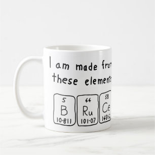 Namen-Tasse periodischer Tabelle Bruce Kaffeetasse