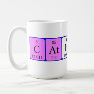 Namen-Tasse periodischer Tabelle Catherine Kaffeetasse