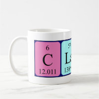Namen-Tasse periodischer Tabelle Claire