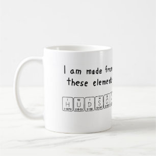 Namen-Tasse periodischer Tabelle des Hudsons Kaffeetasse
