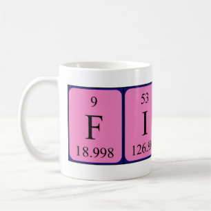 Namen-Tasse periodischer Tabelle Fiona Kaffeetasse