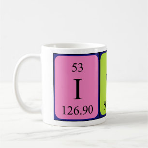 Namen-Tasse periodischer Tabelle Ivar Kaffeetasse