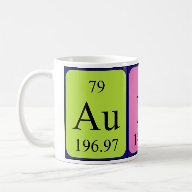 Namen-Tasse periodischer Tabelle Tante Kaffeetasse (Links)