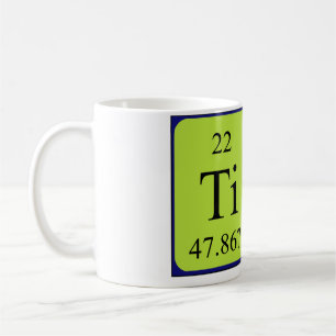 Namen-Tasse periodischer Tabelle Tinas Kaffeetasse