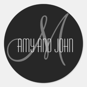 Namen u. runder aufkleber