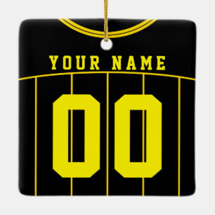 Namen-u. Zahl-Fußball-Fußball-Jersey-Schablone Keramikornament